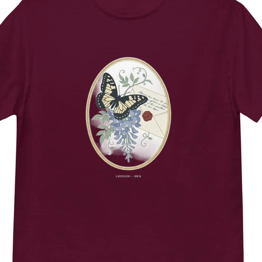 Bridgerton Butterfly Wisteria Letter Regency Era Boxy T-Shirt Graphic Tee