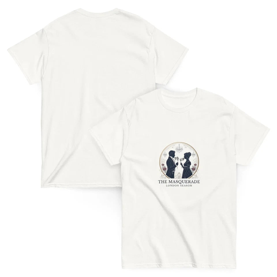 Bridgerton The Masquerade London Season Regency Couple Graphic Tee