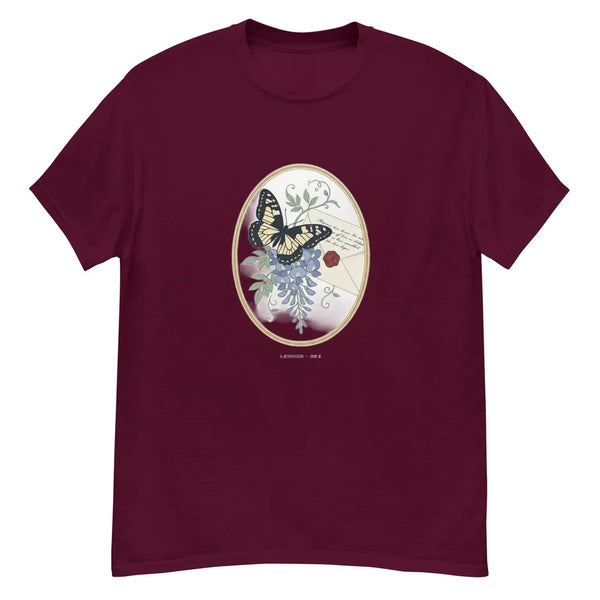 Bridgerton Butterfly Wisteria Letter Regency Era Boxy T-Shirt Graphic Tee