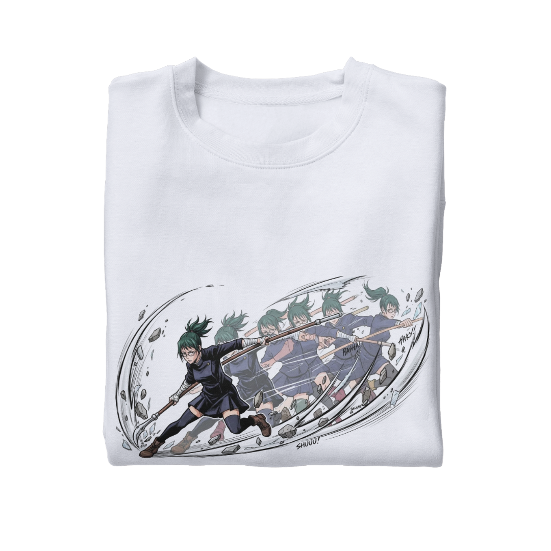 Jujutsu Kaisen Maki Zenin Combat Graphic Tee